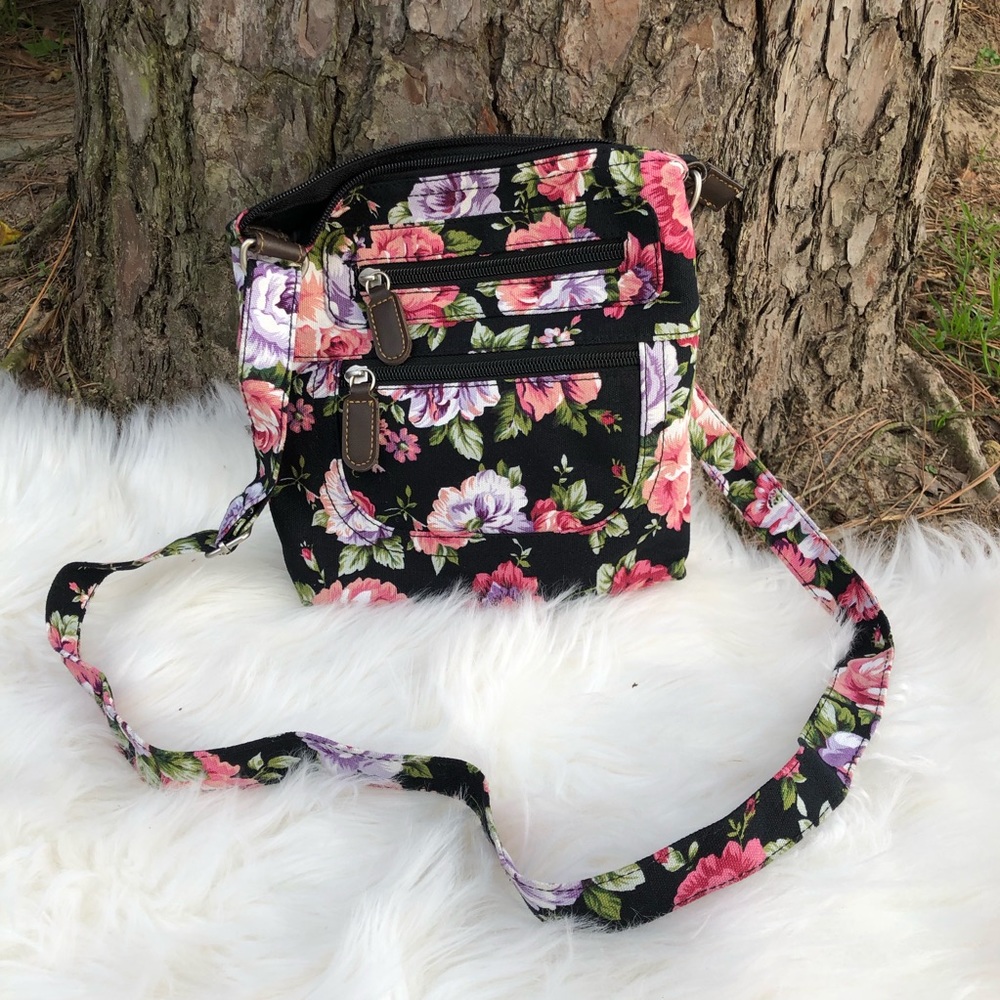 Floral crossbody